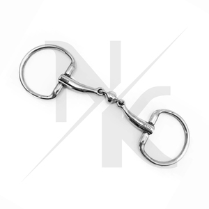 Bridon de cheval en acier inoxydable de qualité supérieure avec anneau fixe, finition argentée, équipement d'entraînement équestre pour l'équitation, vente en gros d'articles équestres - Product Image 3