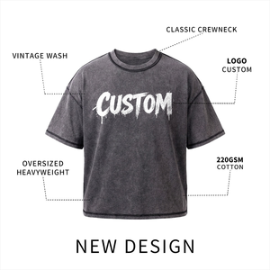 <b>Tshirt</b> for Men Drop Shoulder Custom logo Vintage Acid Wash T-shirt - Product Image 4