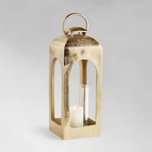 Lanterne décorative en métal pour table, support de lumière pour mariage, fête, restaurant, hôtel, maison, jardin, centre de table - Product Image 1