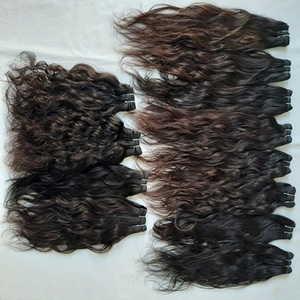 Extensions de cheveux vierges indiens JAE modèle 1280 en gros, 100 % cuticules alignées, double trame machine, 100 grammes, fusion - Product Image 1
