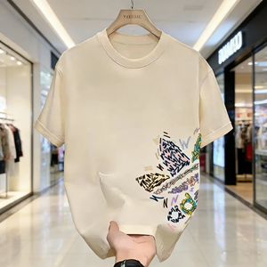 เสื้อยืดคอตตอนทรงปกติ คอกลม พิมพ์ลายแบบรีดร้อน ทอผ้ารักษ์โลก สินค้าขายดีสุดฮิตปี 2026 แฟชั่นทันสมัย ใส่ได้ทั้งชายและหญิง - Product Image 3
