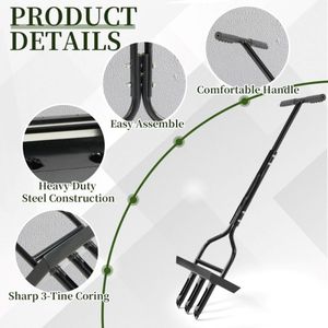 Aeratore Manuale per Prato con Vassoio per il Coreamento del Terreno - Product Image 5