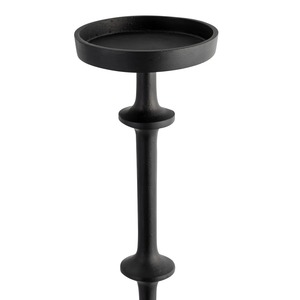 Decorative Antique Style Black Iron Candle Stand Tall Floor Holder <b>Heat</b> Resistant Home Decoration - Product Image 4