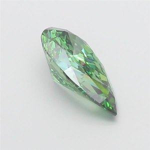 Diamant de laboratoire de forme poire de 3,04 carats, vert vif fantaisie, clarté VVS 2 - Product Image 4