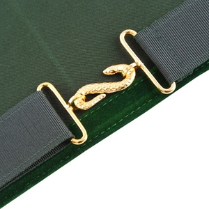 Tablier de Maçonnerie Sentinel Allied en Velours Vert, Régalia Maçonnique, Tablier de Cérémonie de Loge, Ensemble de Vêtements Traditionnels de Franc-Maçon de Qualité Supérieure - Product Image 4