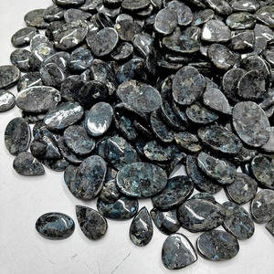 Lot de cabochons en larvikite naturelle, vente en gros de pierres précieuses en larvikite pour la création de bijoux - Product Image 6