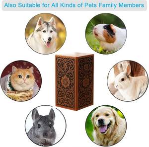 Urne en bois artisanale avec gravure florale et papillon, boîte à souvenirs commémorative, design floral gravé au laser - Product Image 6