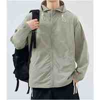 Veste coupe-vent légère de qualité supérieure avec capuche réglable, tissu à séchage rapide pour les aventures en plein air et l'usage quotidien