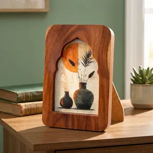 Solid <b>Wood</b> Photo <b>Frame</b> Decorative Tabletop <b>Picture</b> <b>Frame</b> for Bedroom Living Room Home Office Desk Decor - Product Image 5