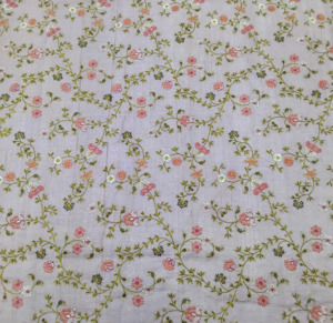 Tela de Georgette de Poliéster Bordada con Diseño Floral, Tela de Encaje Suave para Vestidos, Saris, Dupattas y Manualidades para Mujer - Product Image 6