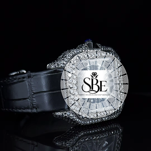Reloj de Lujo con Diamantes Moissanite de la Mejor Calidad, Totalmente Cubierto de Piedras, Estilo Hip Hop para Hombre, Joyería de Moda Disponible para la Venta - Product Image 2