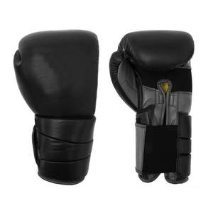 Gants de boxe demi-doigts en cuir synthétique de haute qualité, respirants, légers, séchage rapide, sangle de poignet réglable, taille L MMA - Product Image 4