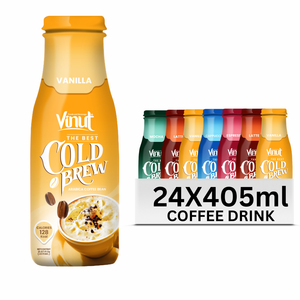 Café infusé à froid de 405ml-VINUT Arabica et grains de robusta, prix d'usine, sans OGM, sans produits laitiers, sans gluten, échantillon gratuit, La - Product Image 1