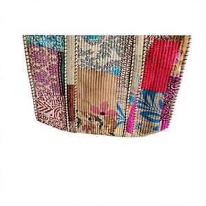 Bohemian Cotton <b>Tote</b> <b>Bag</b> Panelled Floral Pattern Soft Handle Open Top Daily Use Female 36-55L Capacity gift for her - Product Image 5