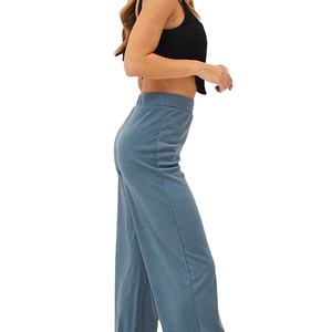 Pantalon évasé taille haute pour femme, très confortable et respirant, en promotion - Product Image 5