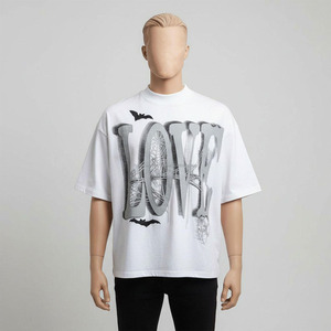 Men's Oversized <b>White</b> <b>T</b>-<b>Shirt</b> Solid Street Style O-Neck Short Sleeve 100% Cotton Jersey Breathable Quick Dry - Product Image 1