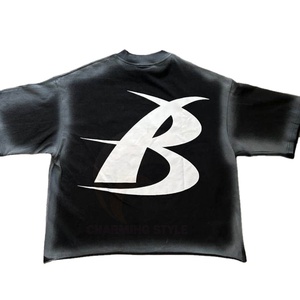 Camiseta Negra Extra Grande con Estampado de Texto Blanco en Negrita, Ropa Casual de Calle, Manga Corta, Cuello Redondo - Product Image 1