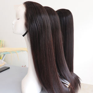 Extensions de cheveux humains vietnamiens de qualité supérieure, 100% vierges, double trame, lisses, perruque en noir naturel, qualité 12A - Product Image 1