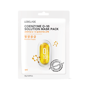 Lebelage หน้ากากแก้ปัญหาโคเอนไซม์ Q10แพ็คเครื่องสำอางบำรุงผิวเกาหลีเครื่องสำอางบำรุงผิวสวยเครื่องสำอางเกาหลี - Product Image 1