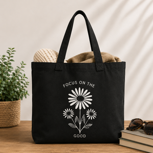 Custom Logo <b>Canvas</b> <b>Tote</b> Bag Reusable Shopping Bag Floral Print Plain Calico Carryall for Grocery Gift Daily Use - Product Image 1