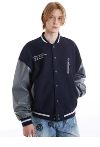 New Finished Men Casual Winter Unisex Button College Varsity Jacket Wool Windproof Waterproof Breathable Quick Dry OEM Service - Product Image 3