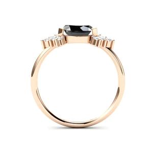 Anillo hecho a mano de Plata de Ley 925 con ónix negro natural Marquise Gemstone Verif - Product Image 3