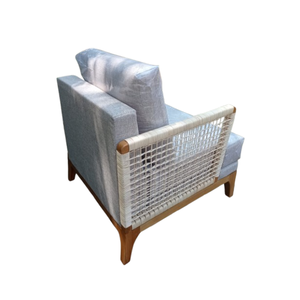 Fauteuil d'appoint en teck massif pour hôtel, villa, restaurant, complexe hôtelier, vente en gros sur mesure - Product Image 5