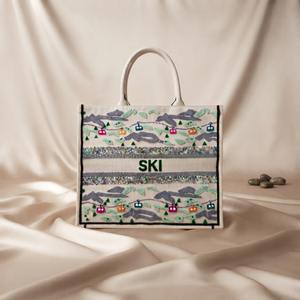 Bolsa de Lona con Cuentas y Diseño de Frutas de Esquí de Londres, Color Personalizable, Gran Capacidad - Product Image 2