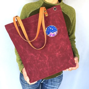 Bolsa de Lona Impermeable con Cierre Abierto, Bordado, Duradera, Bolso de Hombro, para Viajes, Trabajo, Compras, Gran Capacidad, LCTB-0075 - Product Image 1