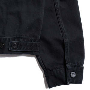 Oferta Especial: Chaqueta Vaquera Unisex Berit Negra Asfalto, Lavado Vintage Personalizado, Estilo Urbano Casual, Fabricante OEM, MOQ Bajo, Tejido - Product Image 4