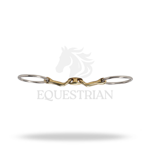 Mors d'entraînement à anneau en losange coudé pour le contrôle de l'équitation - Product Image 3