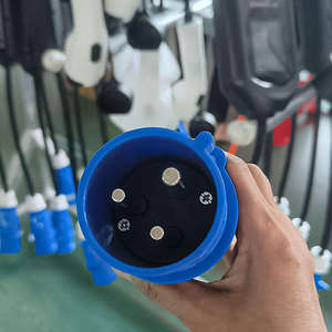 Enchufe Rojo Schuko CEE de la UE, Enchufe Hembra de 5 Pines, 16 A, 7 kW, 3,5 kW, 1 Fase, Adaptador de Cargador EV Portátil ZSWINNER, 110-240 V, Cable de 0,5 m, Nuevo - Product Image 4