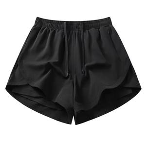 Pantalones Cortos Deportivos de Secado Rápido para Hombre, de Color Sólido, con Cordón Ajustable en la Cintura Elástica, de Longitud Media, Tejido de Algodón, con Bolsillos Delanteros con Logotipo - Product Image 2