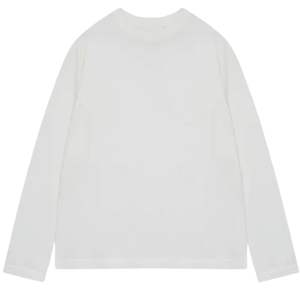 T-shirt à manches longues en tricot fin pour homme, col rond, coton léger, streetwear décontracté, haut tendance - Product Image 1