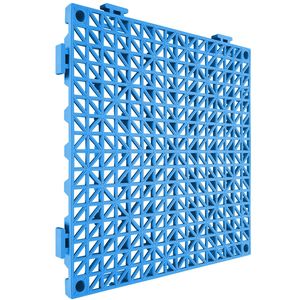 50 Pezzi Piastrelle Drenanti Interconnesse in PVC Morbido Blu 30x30 cm, Antiscivolo, per Pavimentazione in Plastica - Product Image 5