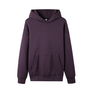 เสื้อฮู้ดผู้ชายสีดำ ทรงปกติ ผ้าฝ้ายเฟรนช์เทอร์รี่ แขนยาว ดีไซน์กระเป๋าเสื้อ สวมใส่สบายๆ สำหรับฤดูใบไม้ร่วง - Product Image 3