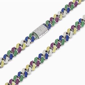 Collar de Plata para Hombre con Eslabones Cubanos Redondos de Alta Calidad, Nuevo, Sintético (Cultivado en Laboratorio), OEM ODM Vietnam - Five Elements Glosbe & Co - Product Image 2