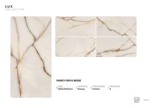 Dalle de porcelaine brillante Prestige Beam 600x1200mm 60x120cm 24x48 pouces, solution de surface élégante grand format - Product Image 5