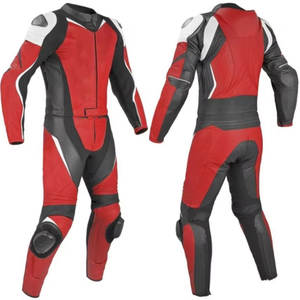 Traje de Motocicleta Reforzado con Armadura Completa, Cuero Resistente al Viento y al Agua para Carreras y Turismo - Product Image 5