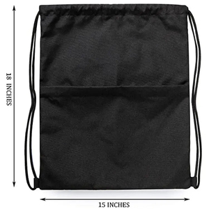 Sac à dos personnalisé en coton mélangé recyclé 140 GSM avec cordon de serrage, base en coton naturel, sac de sport, logo personnalisé, fournisseur OEM ODM en gros - Product Image 3