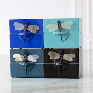 Beautiful Eco-Friendly Decorative Jewelry Storage Box Modern Gift for Home and <b>Vanity</b> Plain Lacquer Box Vietnam - Product Image 3