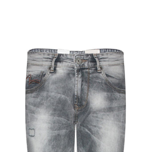 กางเกงยีนส์เดนิมทรงหลวมสไตล์สตรีทแวร์สำหรับผู้ชาย ผลิตจากโรงงาน ดีไซน์ใหม่ ทรงปกติ สั่งผลิตได้ในปริมาณน้อย - Product Image 4