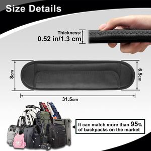 Wholesale Black Pearl Cotton Bass Guitar Shoulder Strap <b>Pad</b> Comfortable Polyester Oval <b>Cushion</b> Relieves Discomfort - Product Image 2