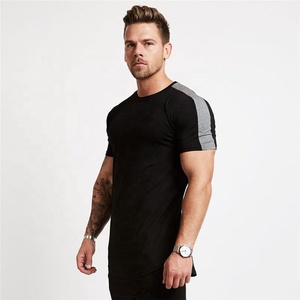 OEM venta al por mayor hombres entrenamiento de gimnasia camiseta personalizada hombres Slim Fit Atlético camiseta dobladillo curvo cuello redondo liso Oversize camiseta para hombres - Product Image 6
