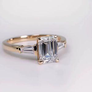 แหวนฮิปฮอปเพชรโมอิสซาไนต์ ZAWO HOUSE รุ่นใหม่ล่าสุด หรูหรา คุณภาพสูง เงินแท้ 925 ชุบทอง ประดับเพชรแบบ Pave Setting แหวนวินเทจสำหรับทุกเพศ - Product Image 1