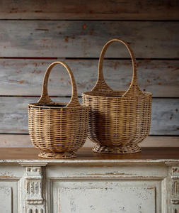 Fresh Style Hanging Rattan Planter <b>Basket</b> Indoor Plant Holder Wicker Hanging <b>Flower</b> Pot Handmade - Product Image 2