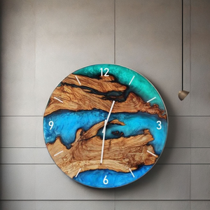 Walnut Wood Wall Clock - 18-inch Premium Hardwood with Silent Sweep Movement - Product Image 1