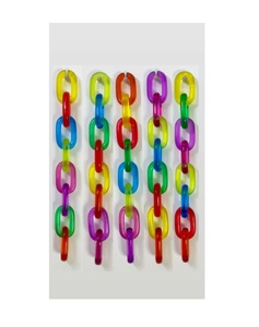 Décorations murales en chaîne acrylique, chaîne en résine faite à la main, ornement mural moderne en résine pour la décoration de la maison - Product Image 3