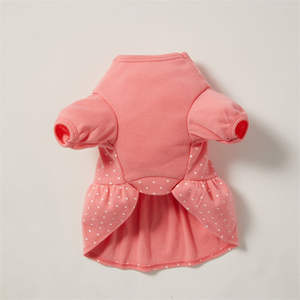ODM impression personnalisée robe de chien rose rouge fantaisie durable avec point blanc - Product Image 6