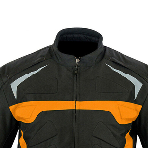 Chaqueta de Motocicleta de Manga Larga Negra y Naranja para Hombre, Resistente al Viento, para Todas las Estaciones, Ropa de Carreras - Product Image 4